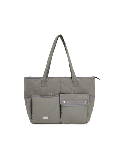MATIN KIM Pocket Utility Nylon Big Shoulder Bag