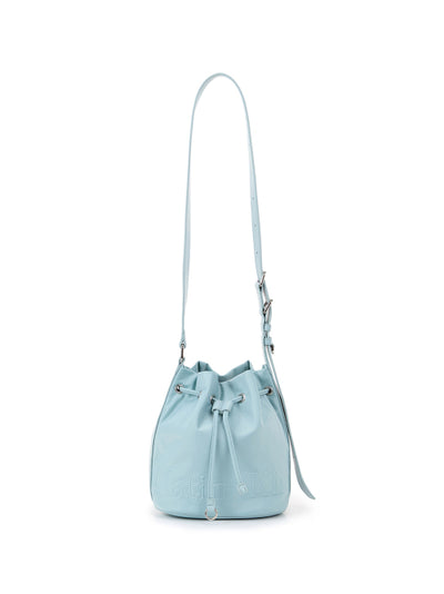 MATIN KIM Embossed Logo Mini Bucket Bag