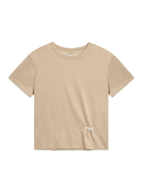 MATIN KIM MATIN KIM T-Shirt Mini Label Shirring Top