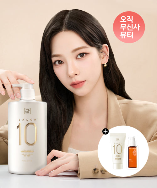 MISEENSCENE Salon 10 protein shampoo 990ml (damaged/extremely damaged hair) + shampoo 30ml + sachet gift
