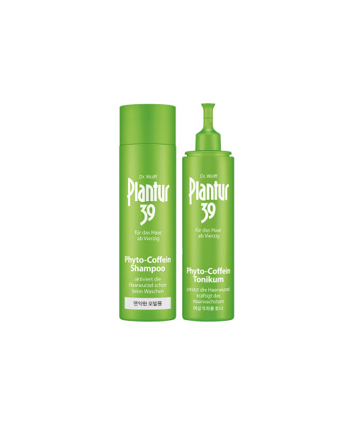 PLANTUR39 [4 week package] Plantur 39 shampoo 250ml (for fine hair) + tonic 200ml