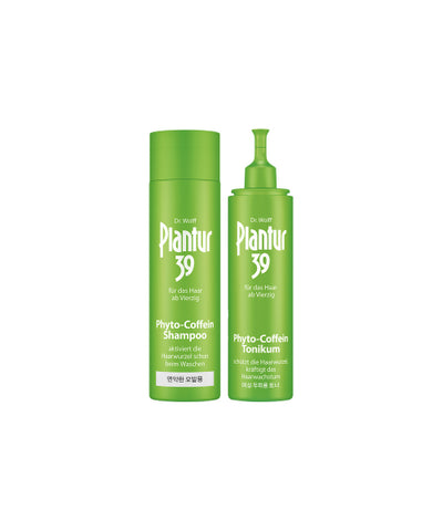 [4 week package] Plantur 39 shampoo 250ml (for fine hair) + tonic 200ml
