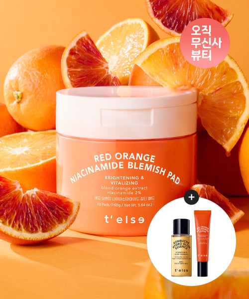 TELSE TELSE Red Orange Niacinamide Blemish Pads 70 sheets