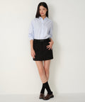MUSINSA STANDARD WOMAN MUSINSA STANDARD WOMAN Women's Synthetic Suede Mini Skirt [Black]