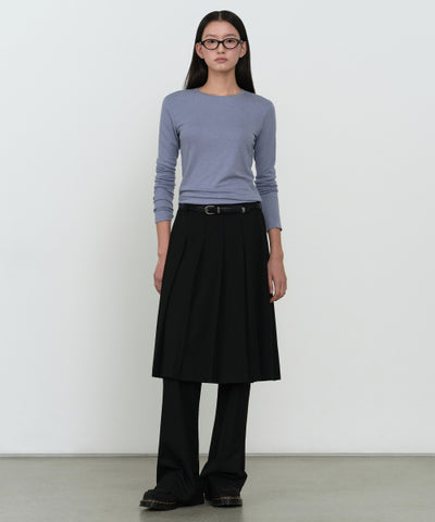 MUSINSA STANDARD WOMAN Slacks Women's Pleated Skirt Layered