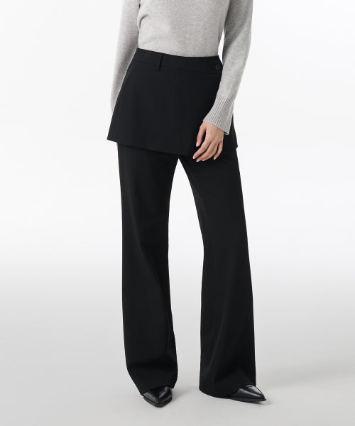 MUSINSA STANDARD WOMAN MUSINSA STANDARD WOMAN Slacks Women's Wrap Skirt [Black]