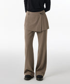 MUSINSA STANDARD WOMAN MUSINSA STANDARD WOMAN Slacks Women's Wrap Skirt [Dusty Beige]