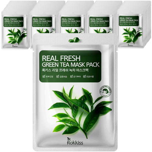 ROKKISS ROKKISS Real Fresh Green Tea Mask Pack (50 sheets)