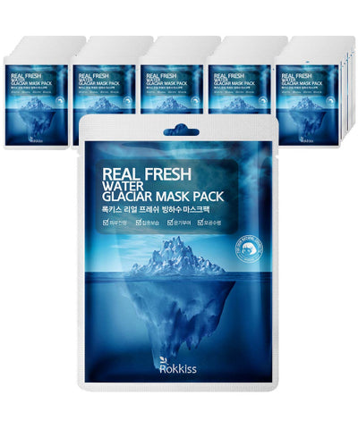 ROKKISS Real Fresh Water Glacier Water Mask Pack of 50