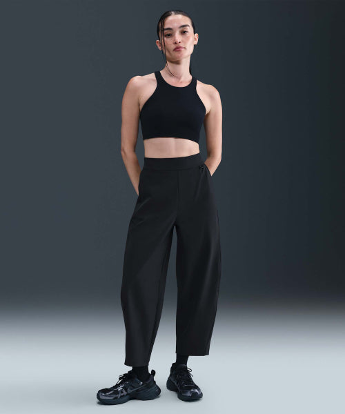NIKE NIKE Pants High Waist Loose Barrel Leg Women - Black