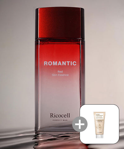 Licocell Perfect Men Romantic Red Skin Essence 150ml x 2 + Licocell Centella asiatica & Artemisia Super Deep Clean Foam Cleanser 120ml x 1