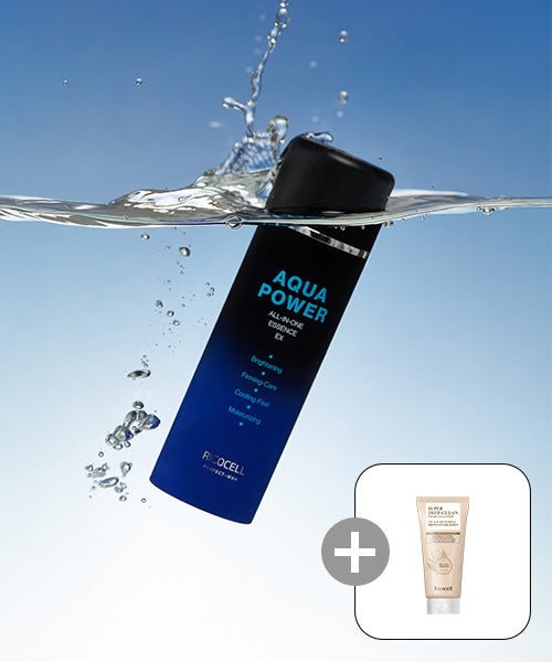 RICOCELL 2 Licocell Perfect Men Aqua Power All-in-One Essence EX + 1 Licocell Centella asiatica & Artemisia Super Deep Clean Foam Cleanser 120ml