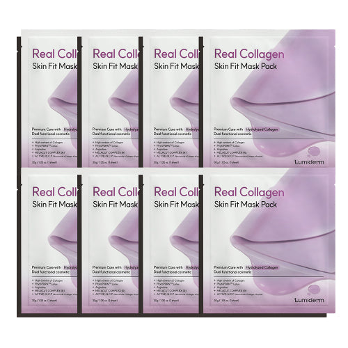 LUMIDERM LUMIDERM Real Collagen Skin Fit Mask Pack (8 pieces)