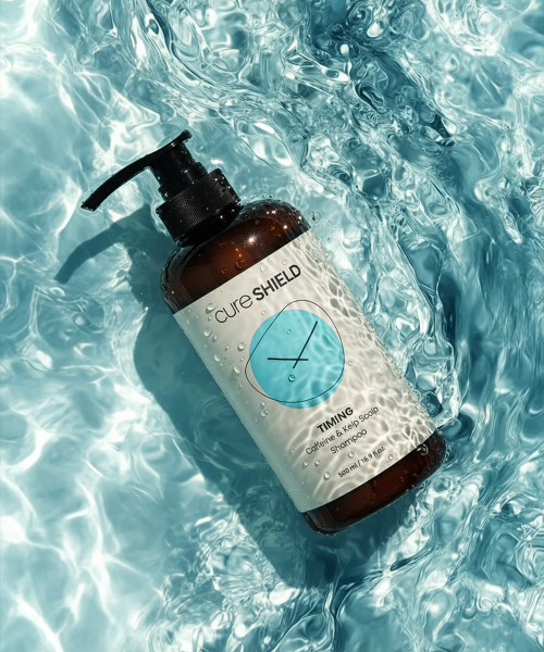 CURESHIELD Timing Caffeine & Kelp Scalp Shampoo 500ml