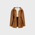 YCH LAYERED BLOUSE CAMEL (F24BL3011CM)