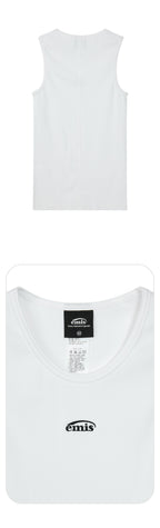 EMIS TWO PACK SLEEVELESS-WHITE/GRAY