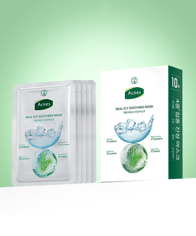ACNES Real Icy Soothing Mask Pack 10 sheets