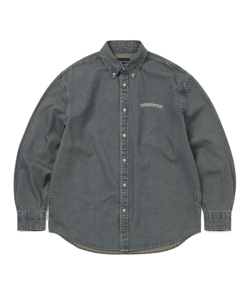 THISISNEVERTHAT THISISNEVERTHAT Washed Denim Shirt Navy