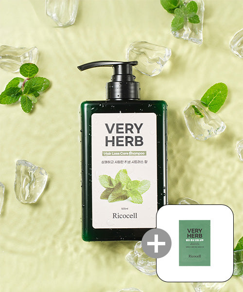 RICOCELL Lycocell Berry Herb Hair Loss Relief Shampoo + 10 10ml pouches of Ricocell Berry Herb Hair Loss Relief Shampoo