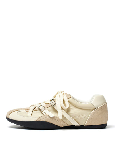 MATIN KIM Sneakers Cross Strap Suede Block