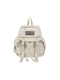 MATIN KIM MATIN KIM Pocket Utility Small Backpack in Light Beige