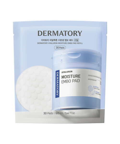DERMATORY DERMATORY Hyaluronic Moisture Gland Embossed Pads 30 Refills