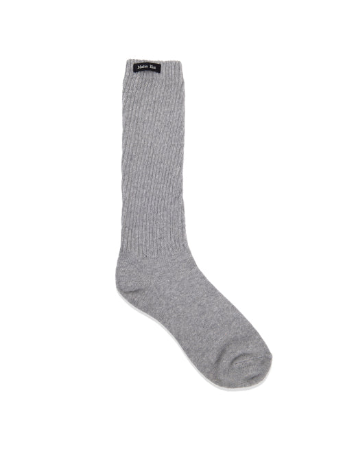MATIN KIM MATIN KIM Socks Small Logo Point Ribbed