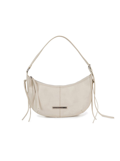 MATIN KIM MATIN KIM MOONLINE ARC HOBO BAG in Light Beige