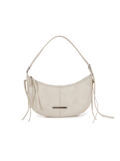 MATIN KIM MOONLINE ARC HOBO BAG in Light Beige