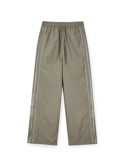 MATIN KIM Wide Track Pants Khaki