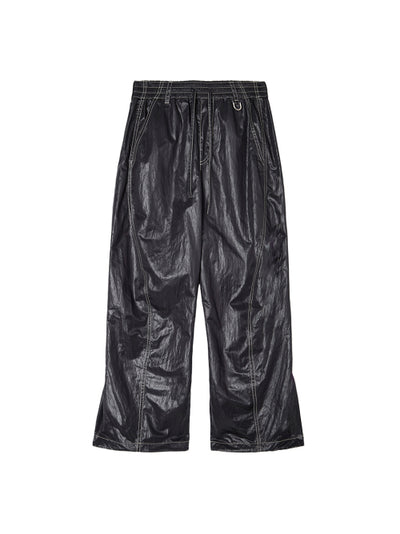 MATIN KIM GLOSSY BANDING TRACK PANTS