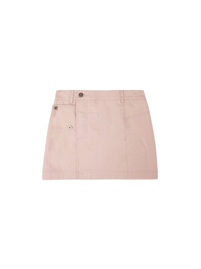 MATIN KIM Pocket Foldover Wrap Mini Skirt