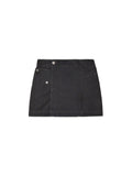 MATIN KIM MATIN KIM Pocket Foldover Wrap Mini Skirt