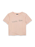 MATIN KIM MATIN KIM T-Shirt Reversible Crop Top (Light Orange)