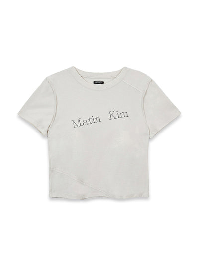 MATIN KIM T-Shirt Reversible Crop Top