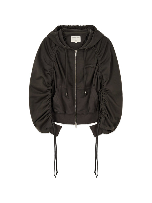 MATIN KIM MATIN KIM Hoodie with Sleeve String Detail