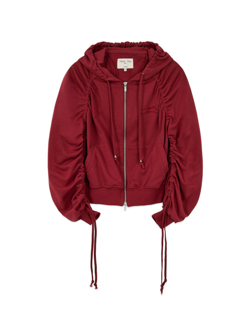 MATIN KIM MATIN KIM Hoodie with Sleeve String Detail