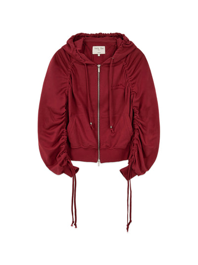 MATIN KIM Hoodie with Sleeve String Detail