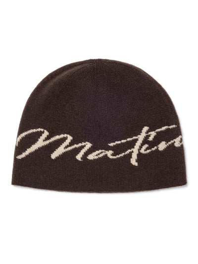 MATIN KIM Beanie in Brown