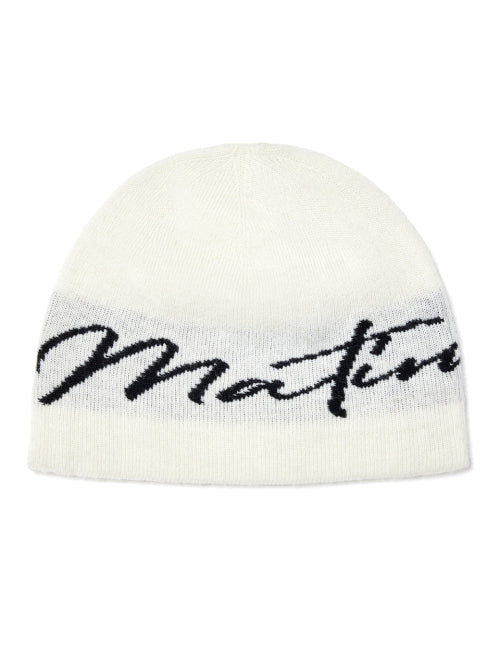 MATIN KIM MATIN KIM Logo Script Beanie
