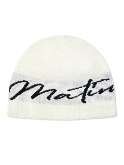 MATIN KIM Logo Script Beanie