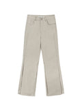 MATIN KIM MATIN KIM Pants Side Pintuck Point in Beige