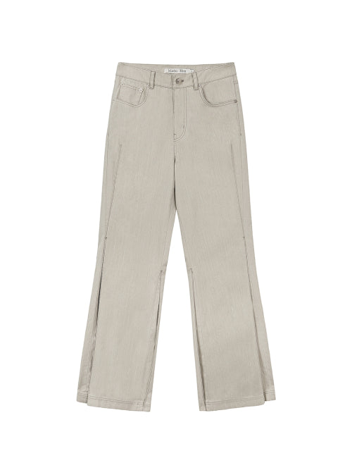 MATIN KIM MATIN KIM Pants Side Pintuck Point in Beige