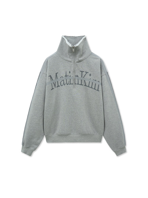 MATIN KIM MATIN KIM Cut Out Half Zip Sweatshirt Women