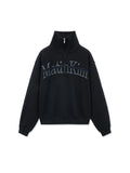 MATIN KIM MATIN KIM Cut Out Half Zip Sweatshirt for Women