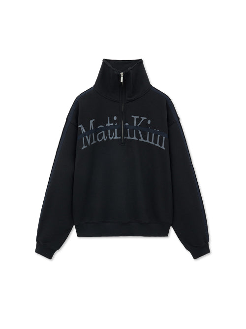 MATIN KIM MATIN KIM Cut Out Half Zip Sweatshirt for Women