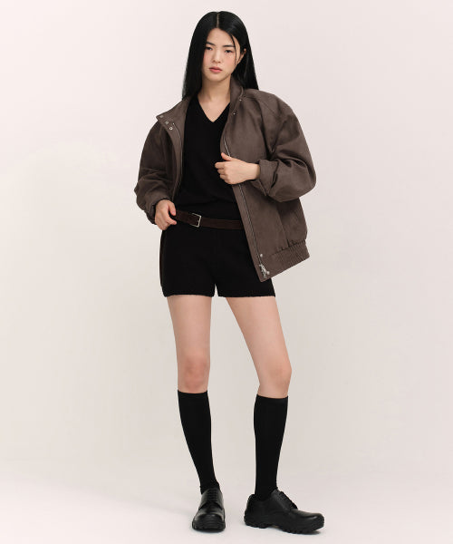 MUSINSA STANDARD WOMAN MUSINSA STANDARD WOMAN Women's Mini Boucle Knit Shorts [Black]
