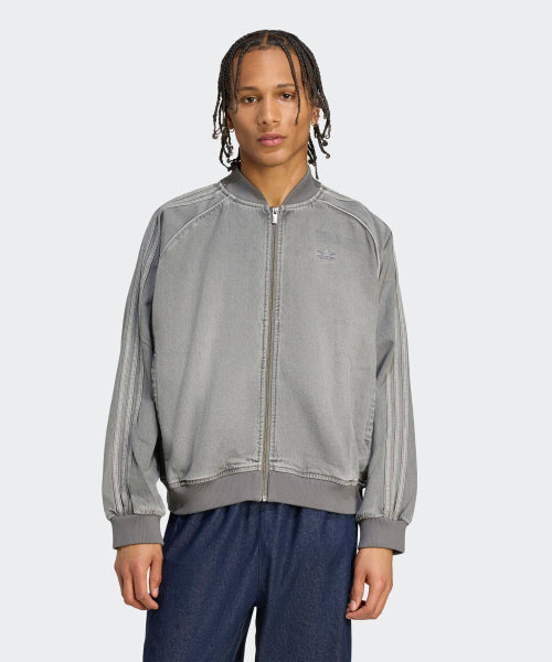 ADIDAS ADIDAS Superstar Loose Fit Denim Jacket - Charcoal