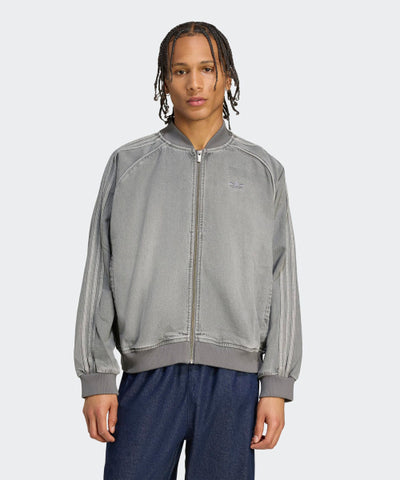 ADIDAS Superstar Loose Fit Denim Jacket - Charcoal