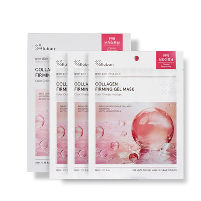 BLUBAN Collagen Elasticity Gel Mask [3 packs]